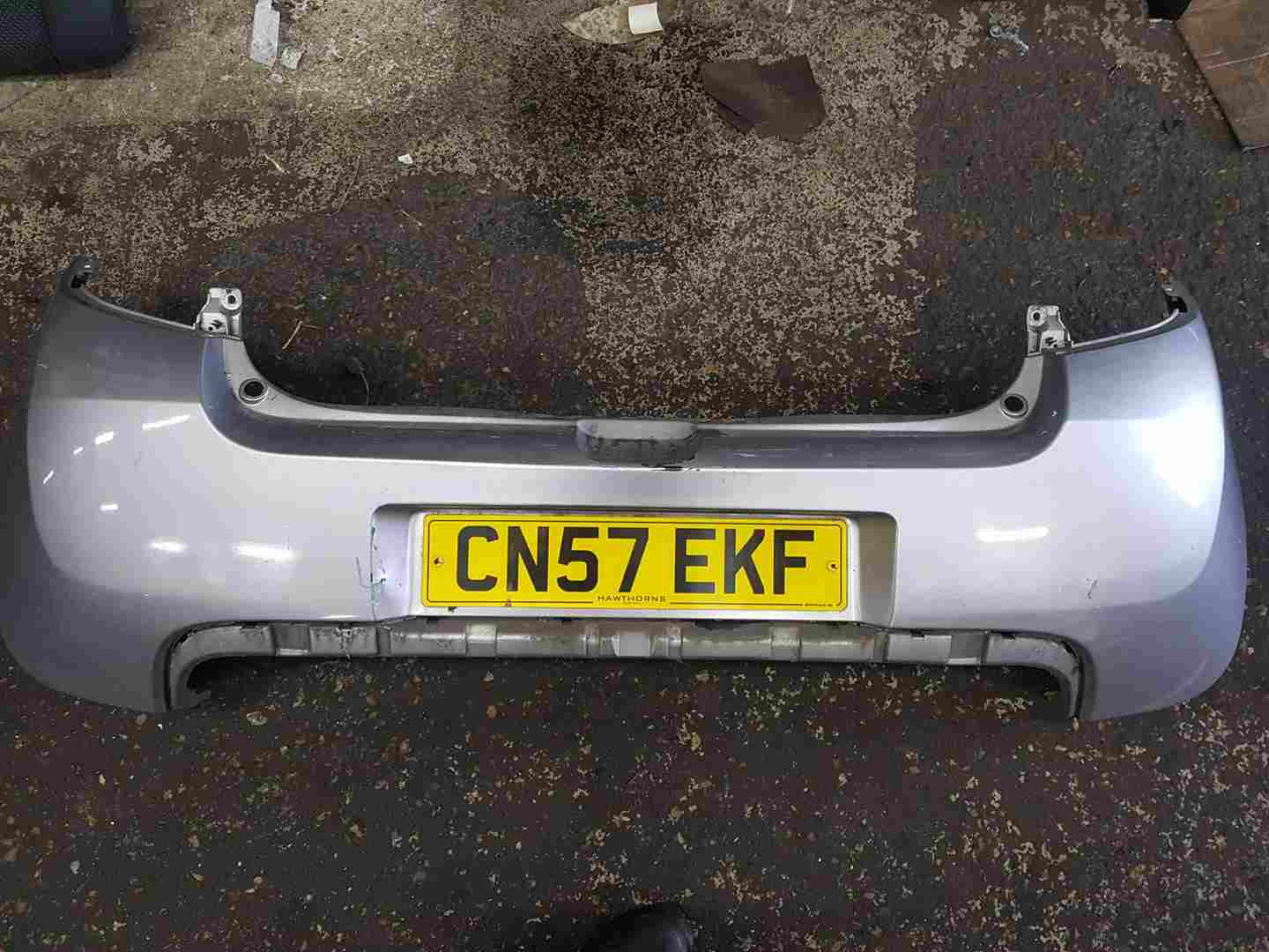 Renault Clio Sport MK3 2005-2009 Rear Bumper Grey Silver Tef60