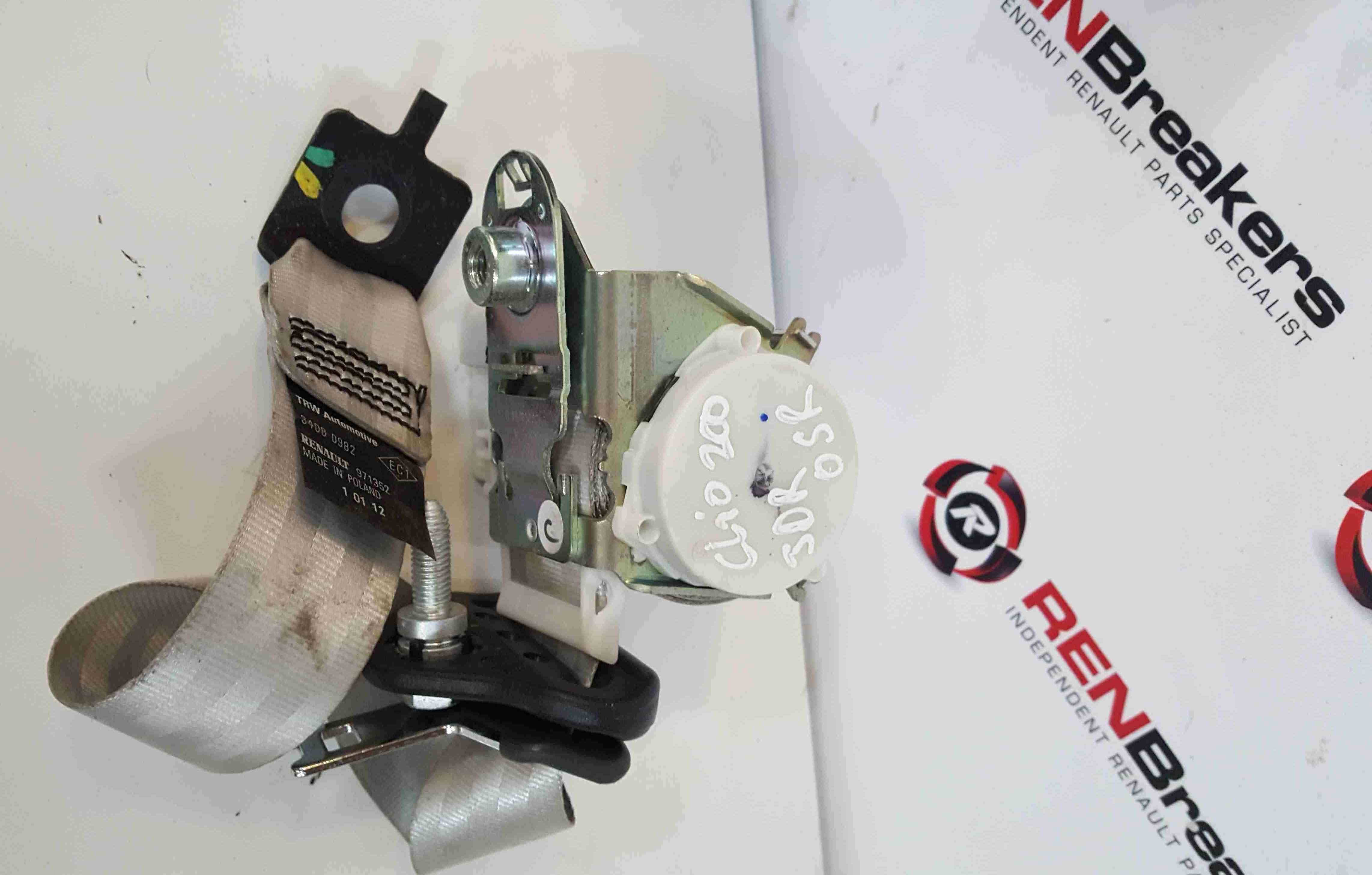 Renault Clio Sport MK3 2005-2012 200 Drivers OSR Rear Seat Belt LIGHT 3dr