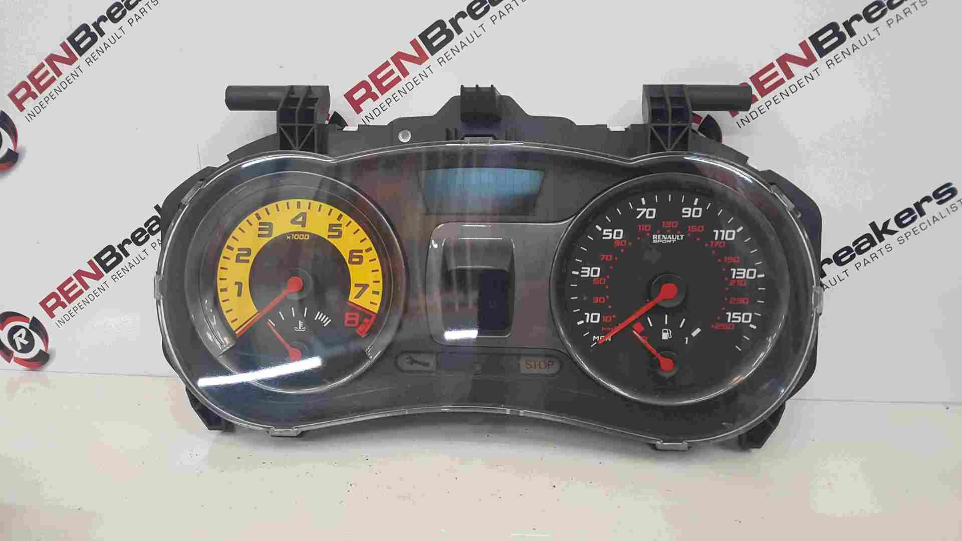 Thumb 4 Renault Clio Sport MK3 2009-2012 200 Instrument Panel Clocks Cluster Yellow