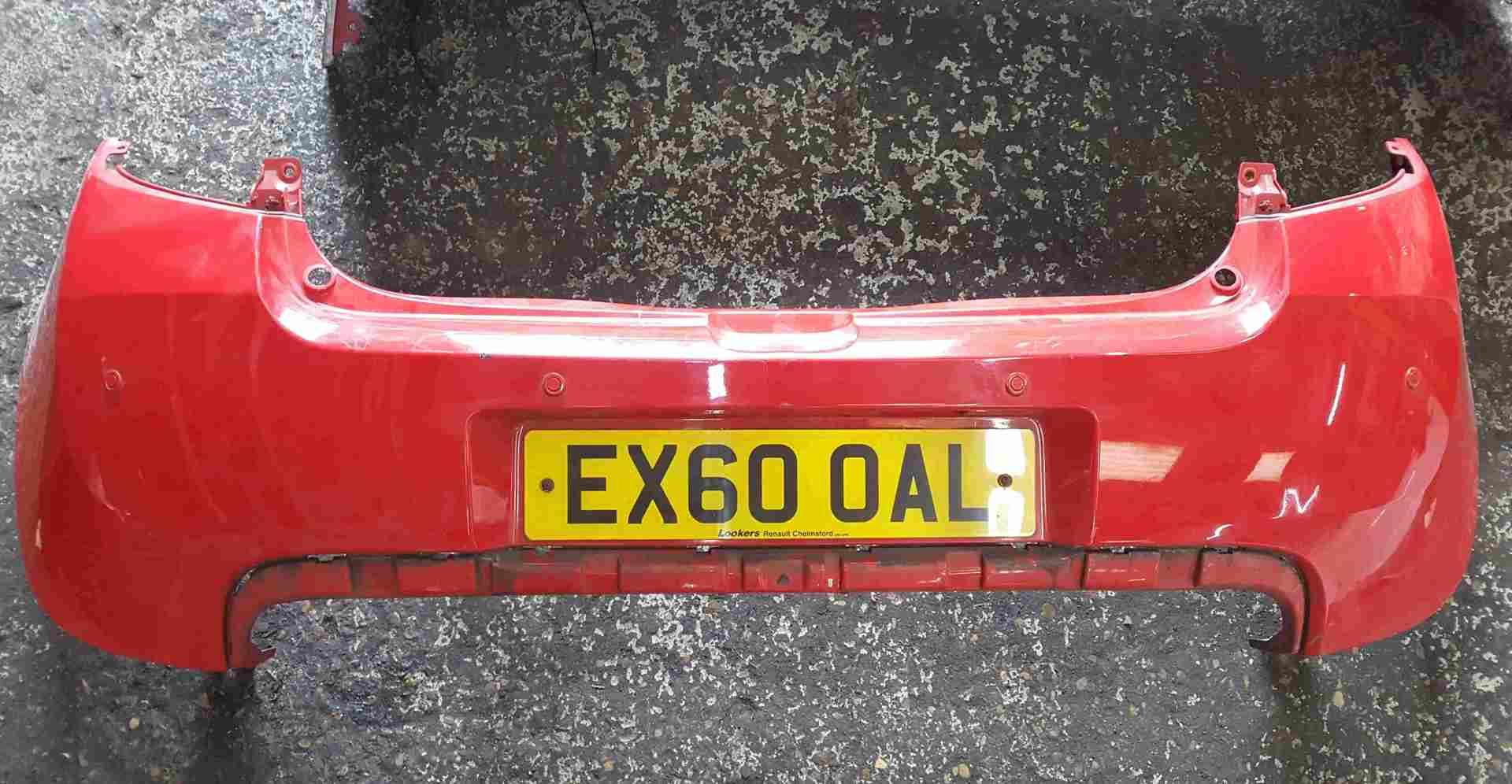 Renault Clio Sport MK3 2009-2012 200 Rear Bumper Red OVNNF + Parking Sensors