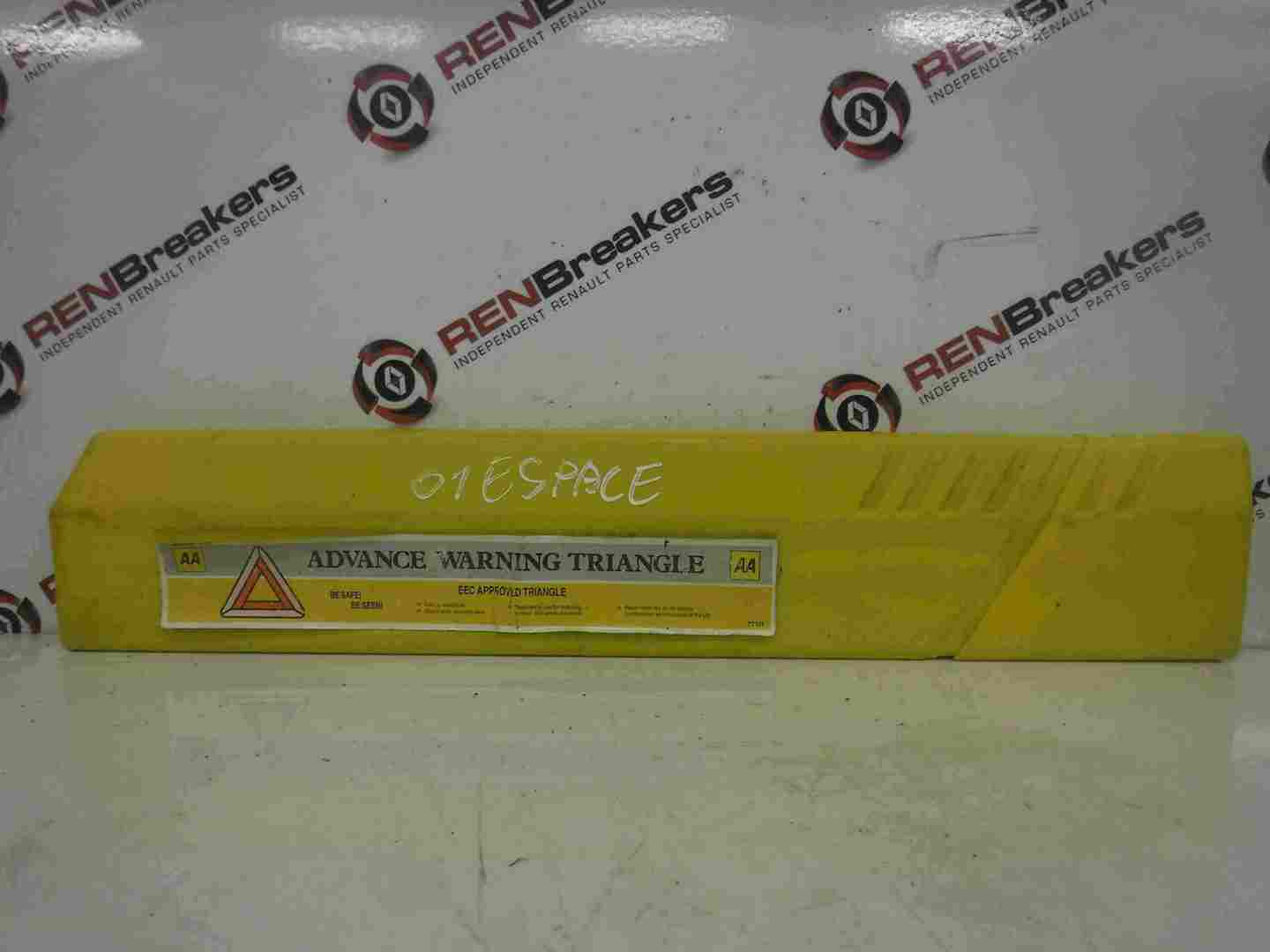 Renault Espace 1997-2003 Advance Warning Triangle Break Down