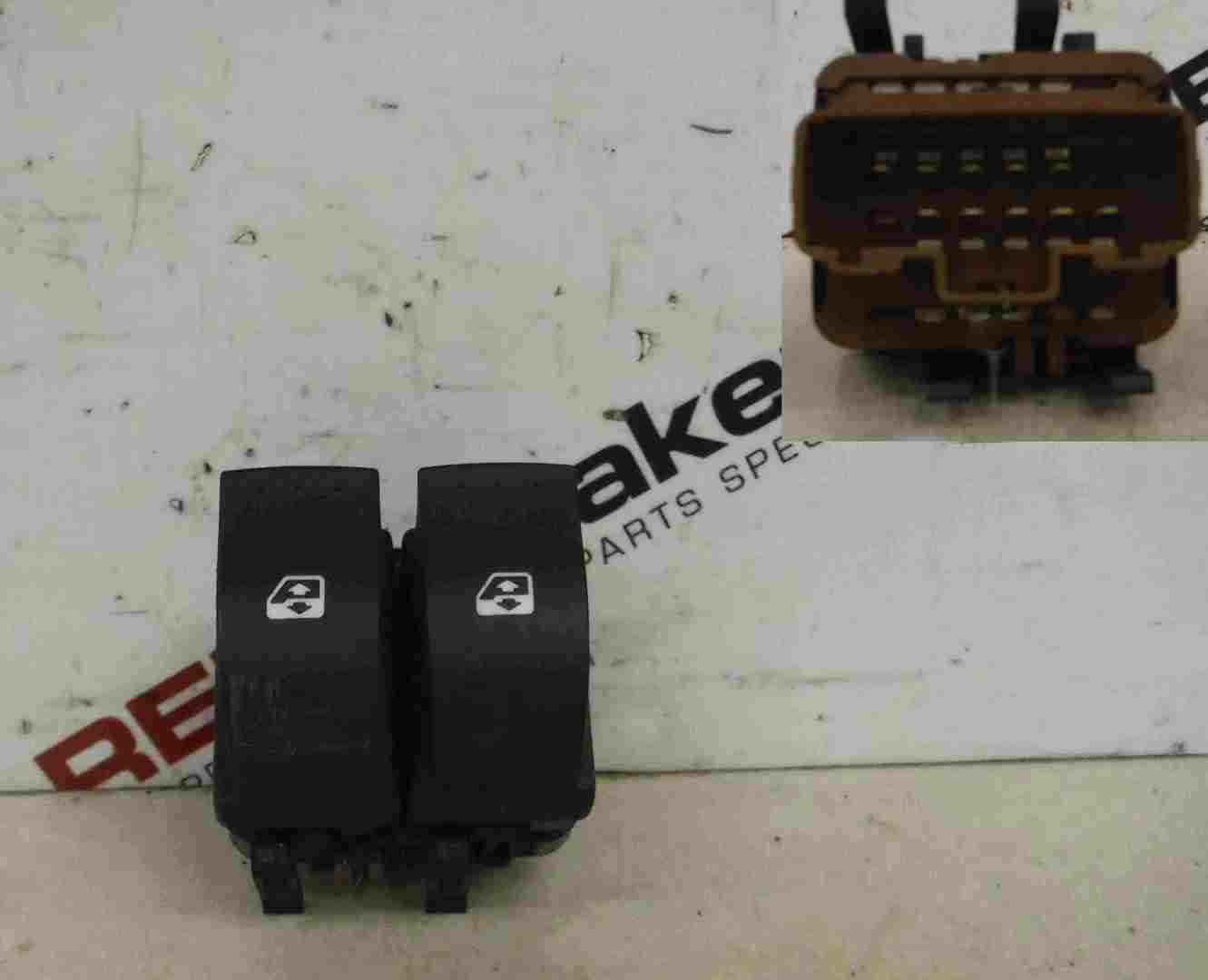 Renault Espace 2003-2013 Drivers OSF Front Dual Window Switch Brown Plug