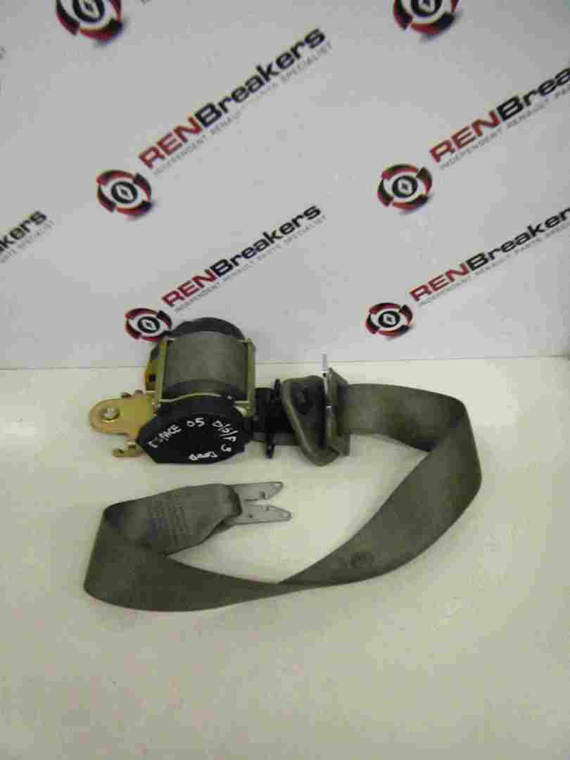 Renault Espace 2003-2013 Drivers OSF Front Seat Belt Light Grey Beige