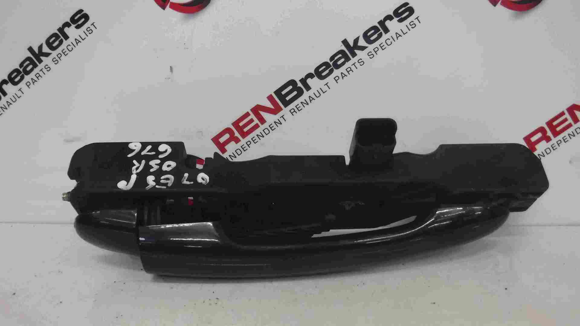 Renault Espace 2003-2013 Drivers OSR Rear Exterior Door Handle Black 676