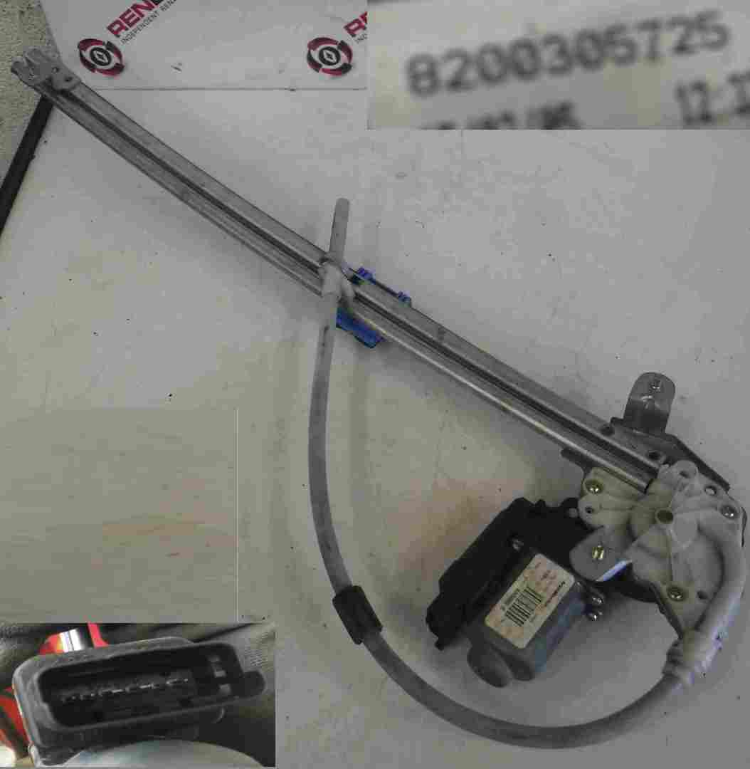Renault Espace 2003-2013 Drivers OSR Rear Window Motor Regulator 6pin 8200305725