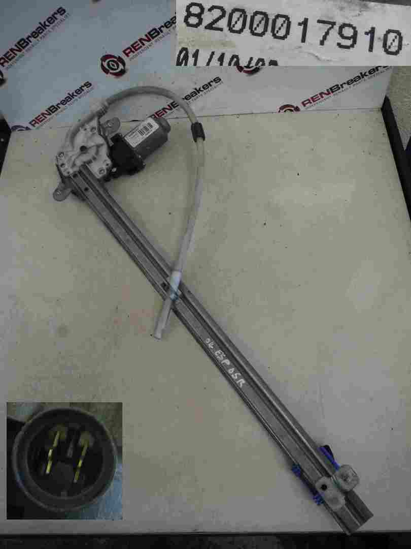Renault Espace 2003-2013 Drivers OSR Rear Window Regulator 2pin 8200017910