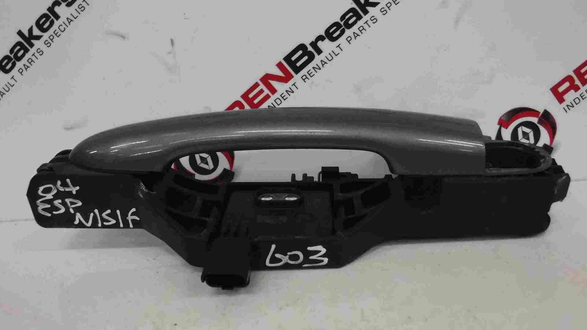 Renault Espace 2003-2013 Passenger NSF Front Exterior Door Handle Grey 603