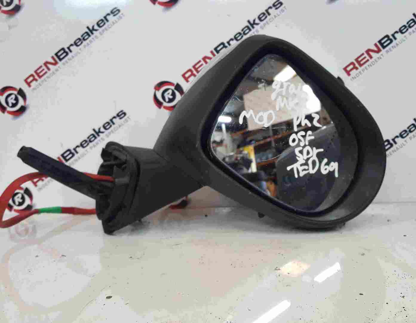 Thumb 2 Renault Grand Modus 2008-2012 Drivers OS Wing Mirror Silver TED69 Fold 