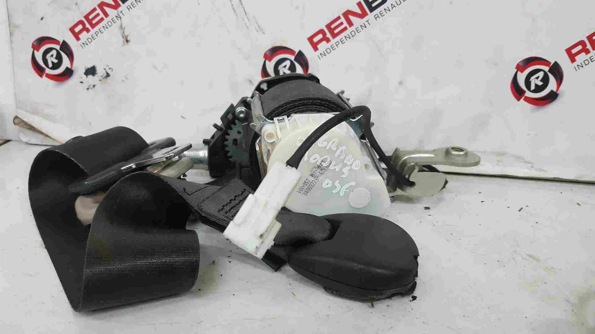 Thumb 5 Renault Grand Modus 2008-2012 Drivers OSF Front Seat Belt White Plug