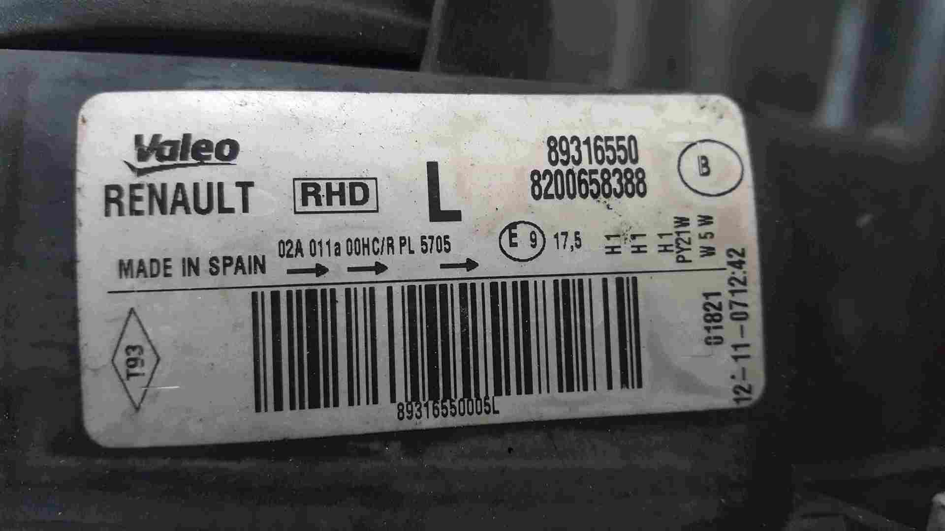 Thumb 2 Renault Grand Modus 2008-2012 Passenger NSF Front Headlight 8200658388