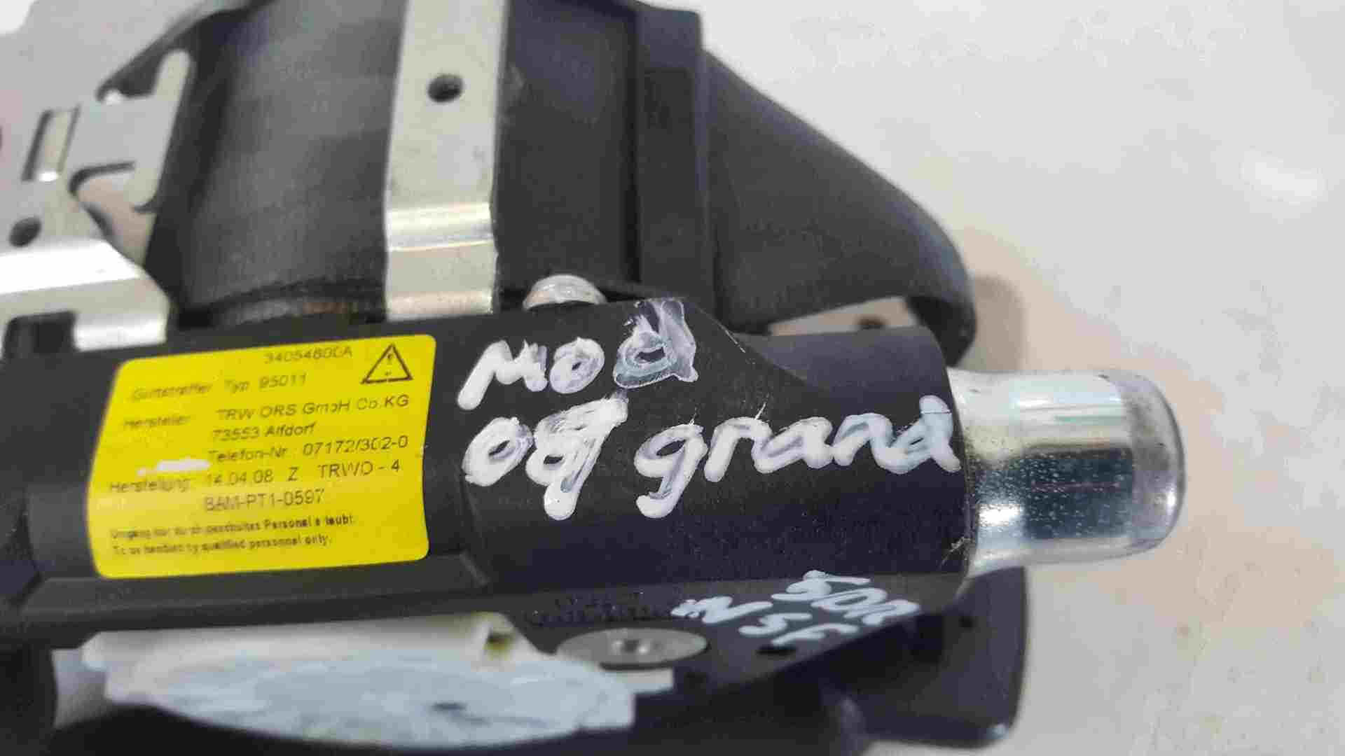 Thumb 2 Renault Grand Modus 2008-2012 Passenger NSF Front Seat Belt Black Plug