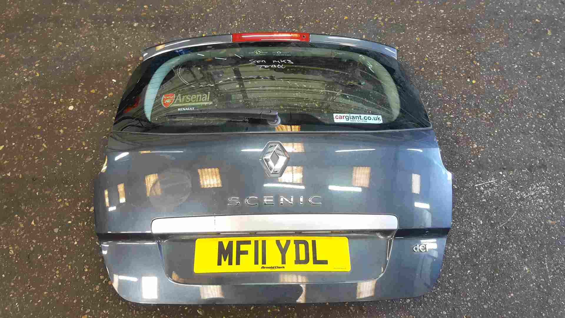 Thumb 2 Renault Grand Scenic MK3 2009-2013 Rear Tailgate Boot Grey TEB66
