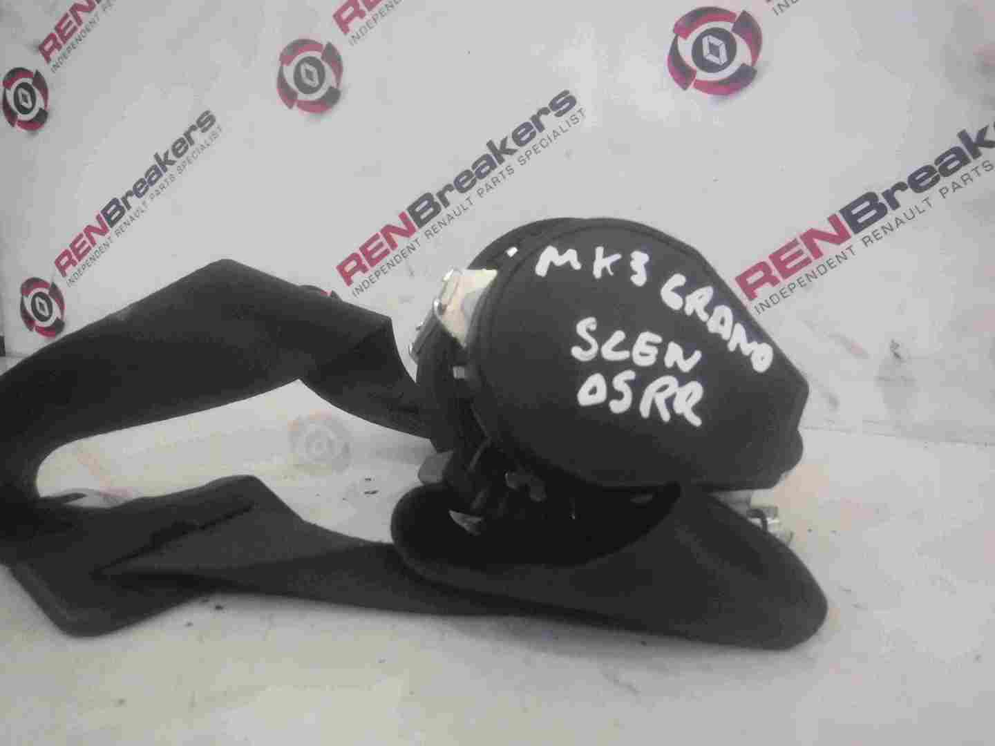 Renault Grand Scenic MK3 2009-2016 Drivers OSR Rear Boot Chair Seat Belt 3rd Row