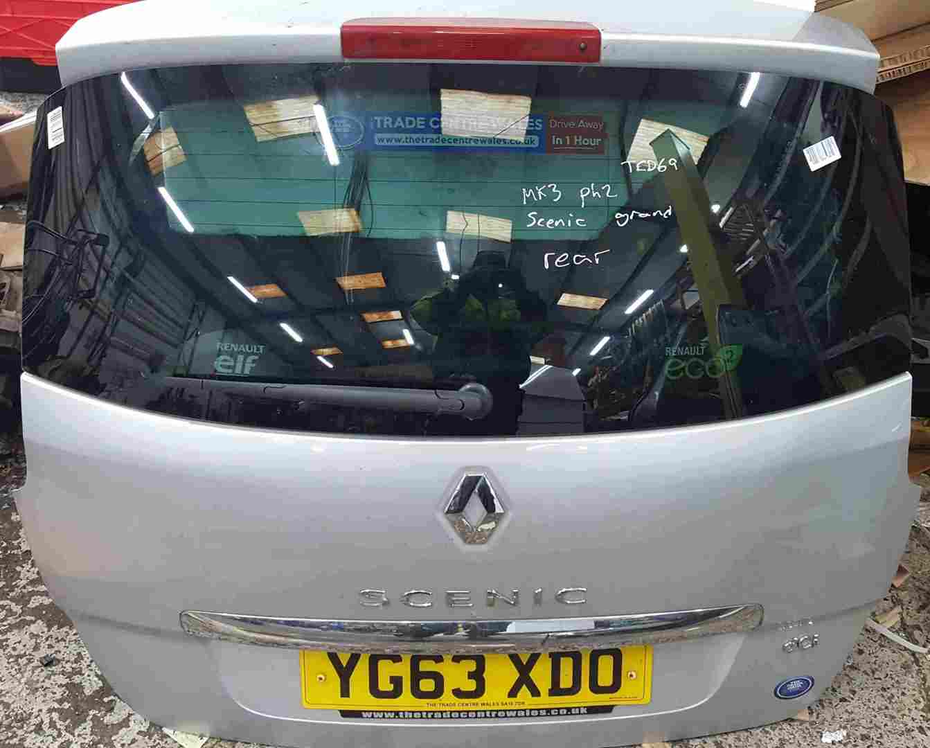 Renault Grand Scenic MK3 2013-2016 Rear Tailgate Boot Silver TED69