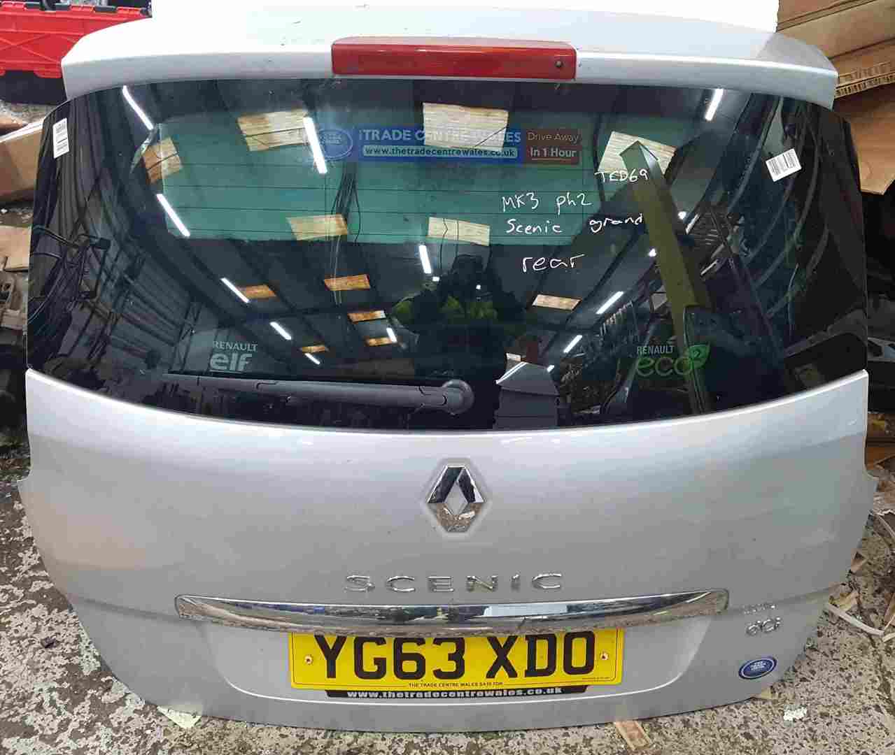 Thumb 4 Renault Grand Scenic MK3 2013-2016 Rear Tailgate Boot Silver TED69