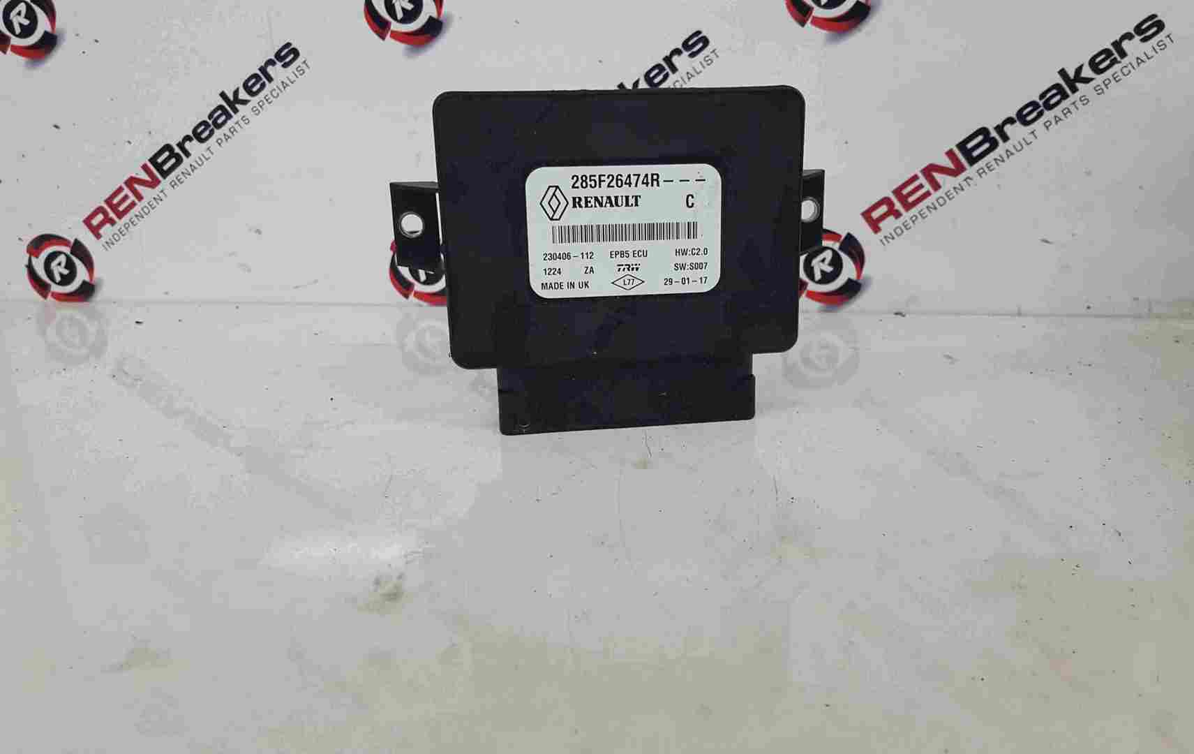 Thumb 8 Renault Kadjar 2015-2021 Handbrake Control Module ECU 285F26474r + Scenic mk4