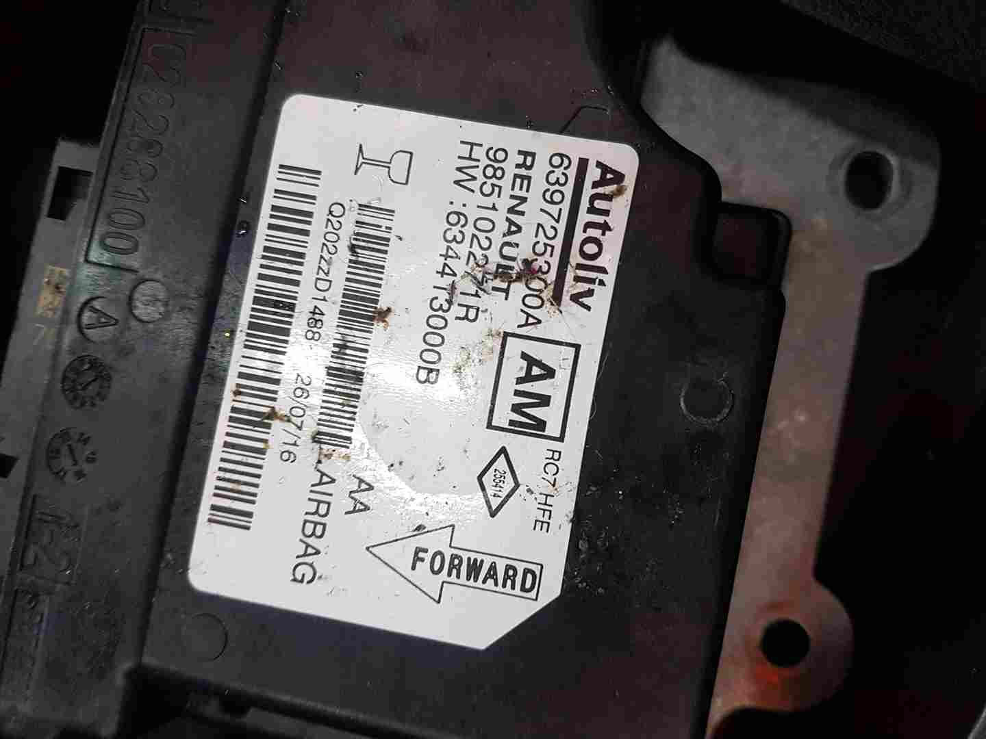 Thumb 2 Renault Kadjar 2015-2021 Main Dashboard Airbag KIT Seat Belts Module 985102271R