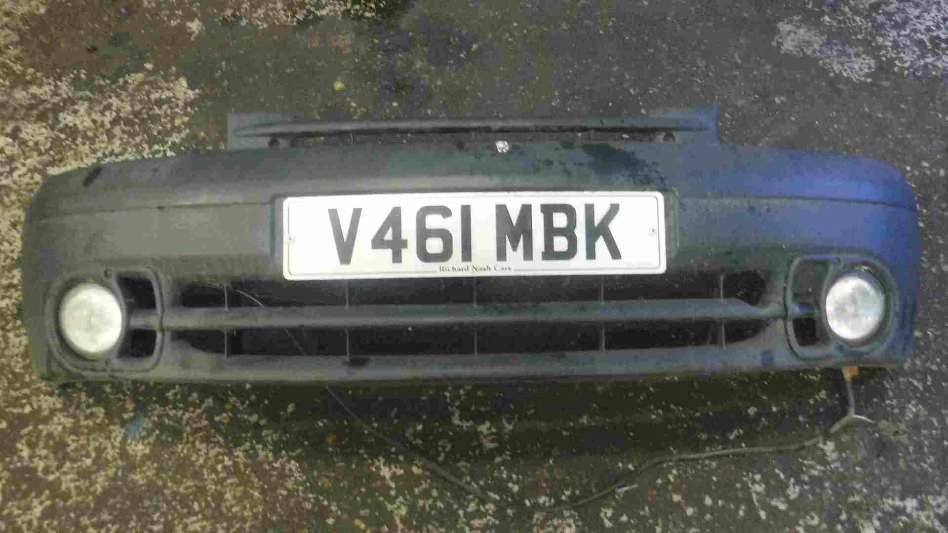 Renault Kangoo 1993-2003 Front Bumper Plain Black
