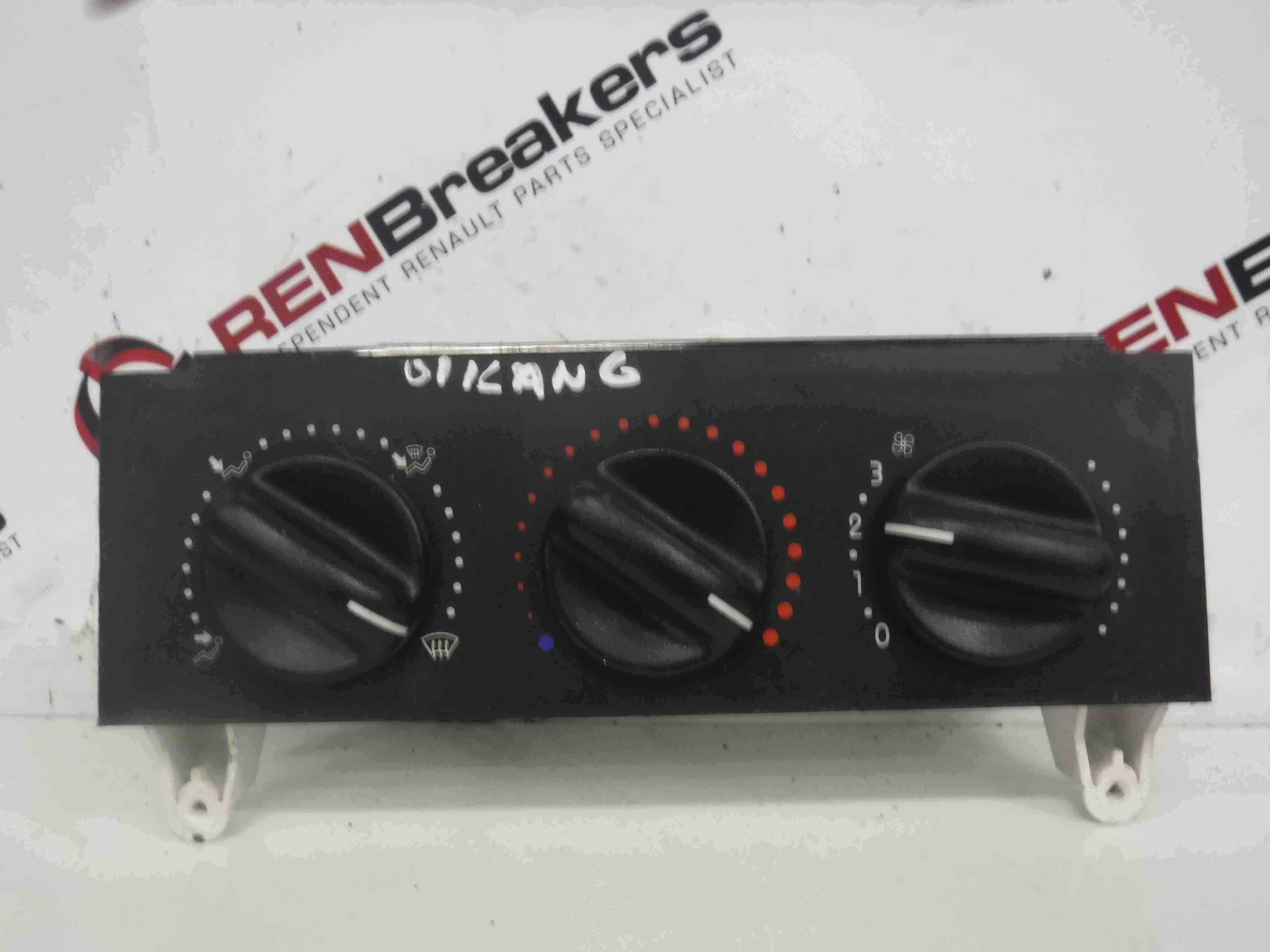 Renault Kangoo 1997-2003 Heater Controls Panel Switches