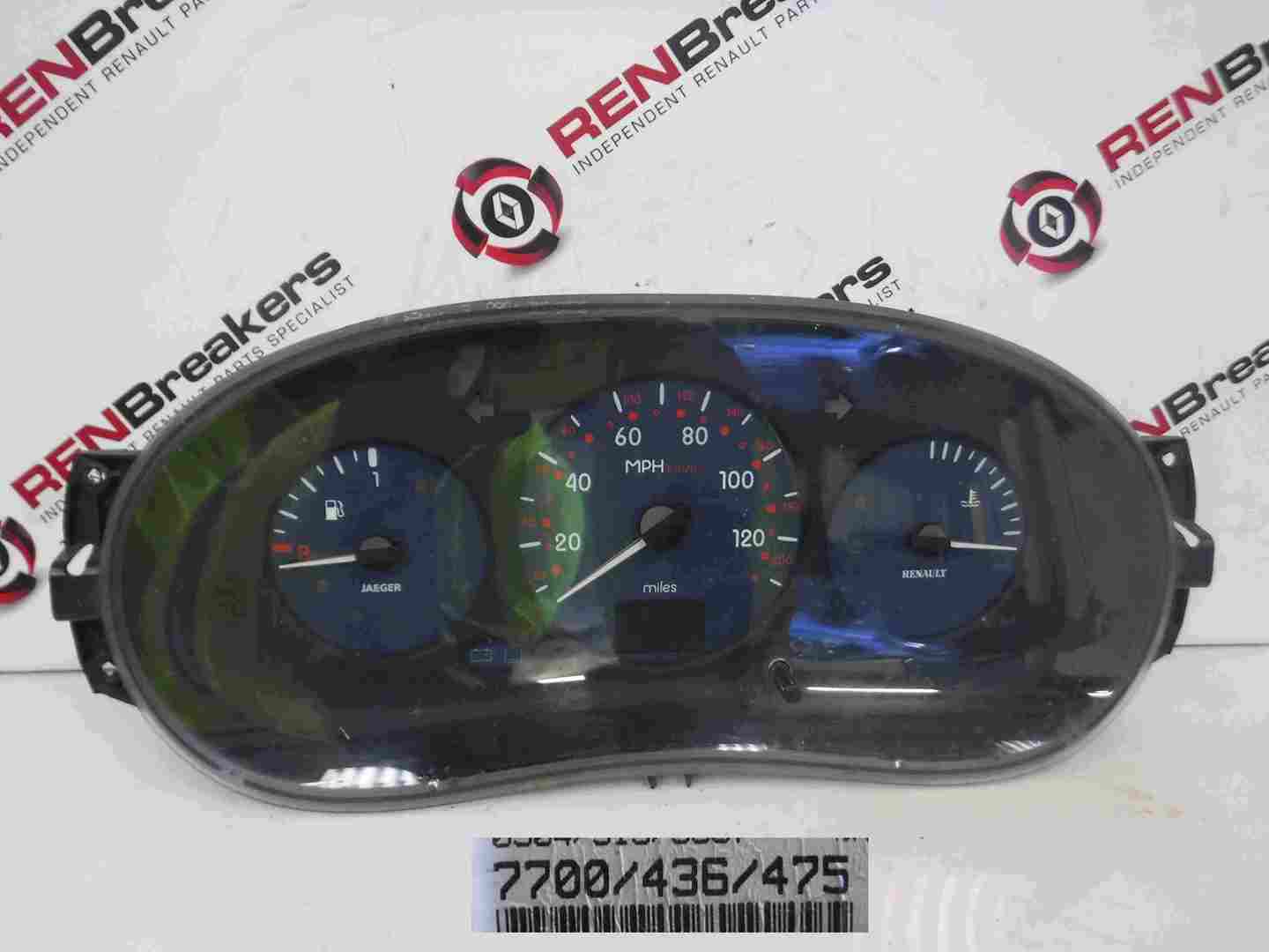 Renault Kangoo 1999-2007 Instrument Panel Dials Gauges Clocks 7700436475