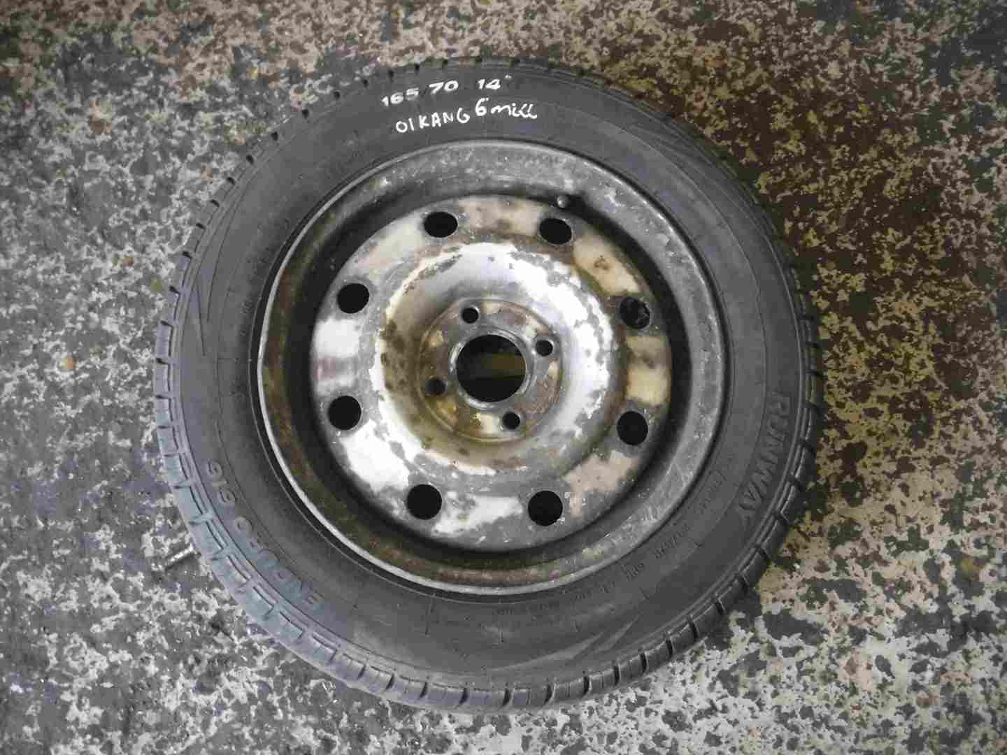 Renault Kangoo 2003-2007 Spare Steel Wheel Rim + Tyre 165 70 14 6mm