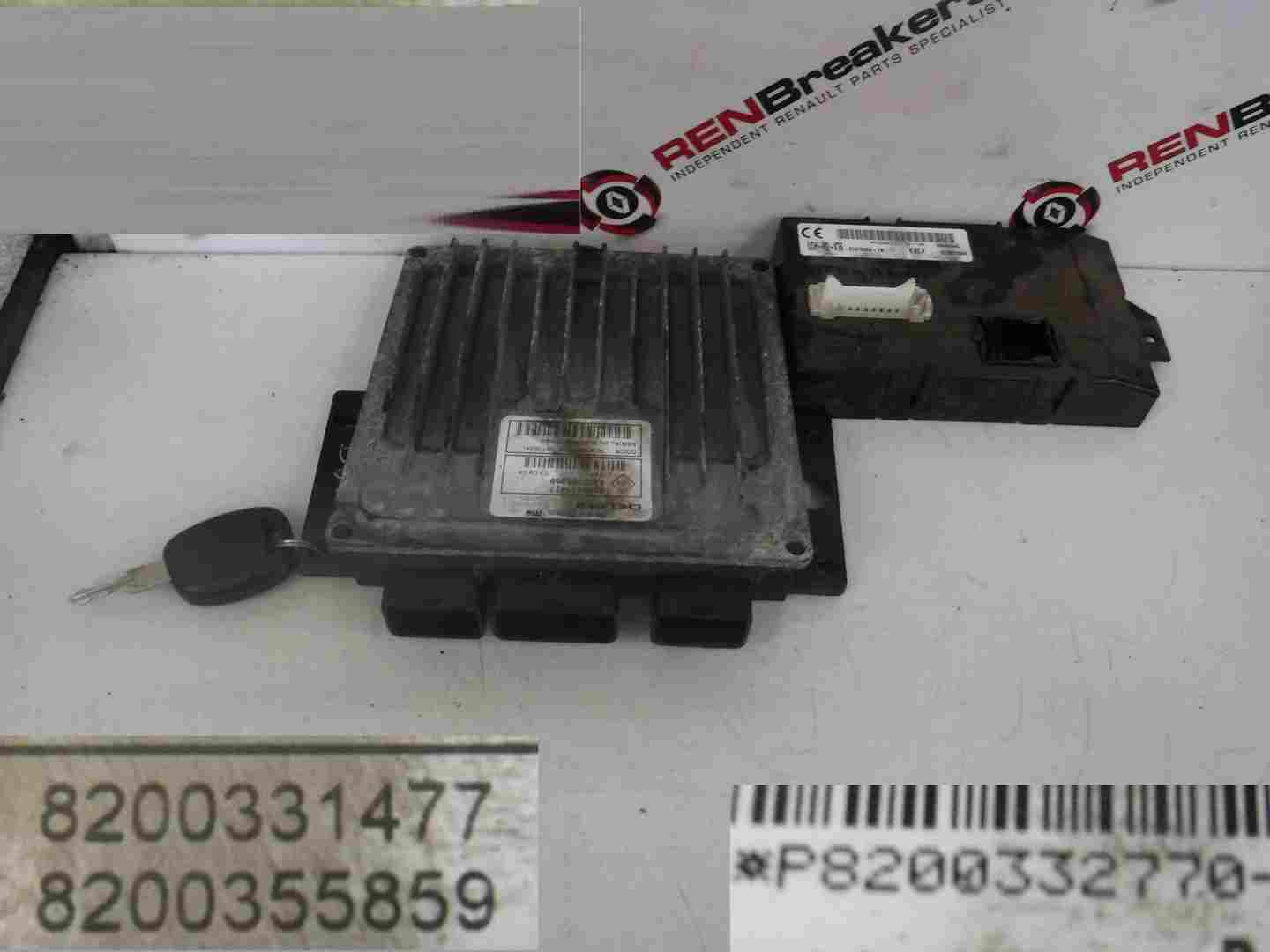 Renault Kangoo 2003-2007 1.5 dCi ECU SET UCH BCM Immobiliser + Key Fob