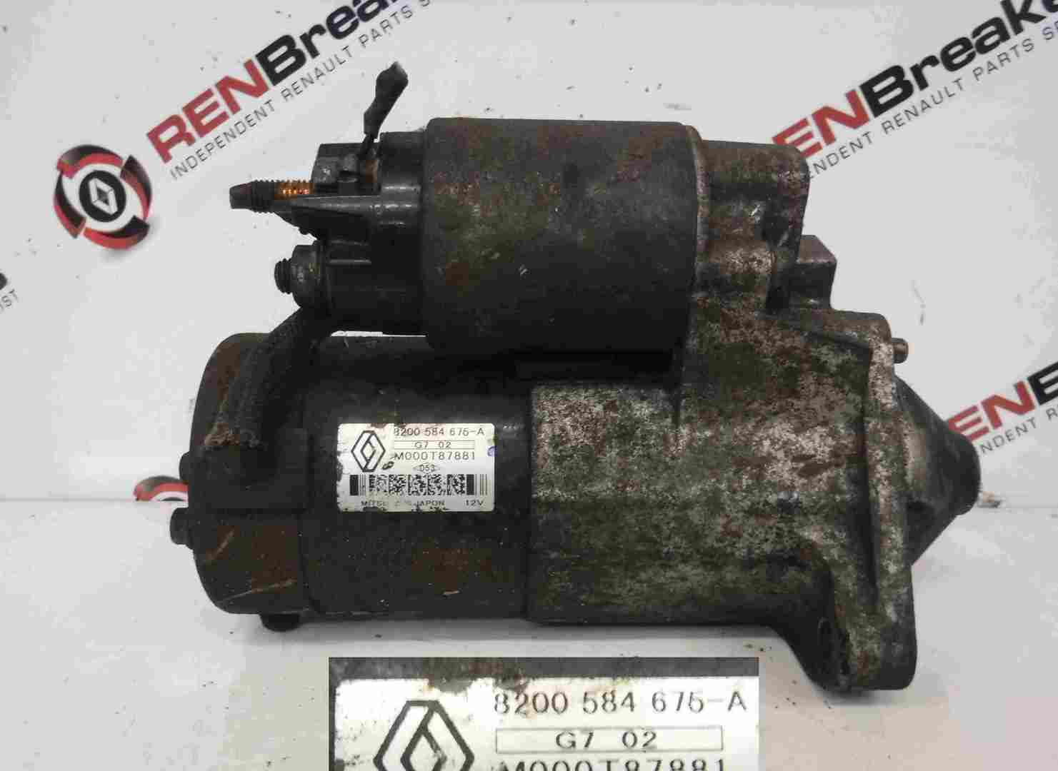 Renault Megane   Scenic 2003-2009 1.5 dCi Starter Motor Starting K9K 732