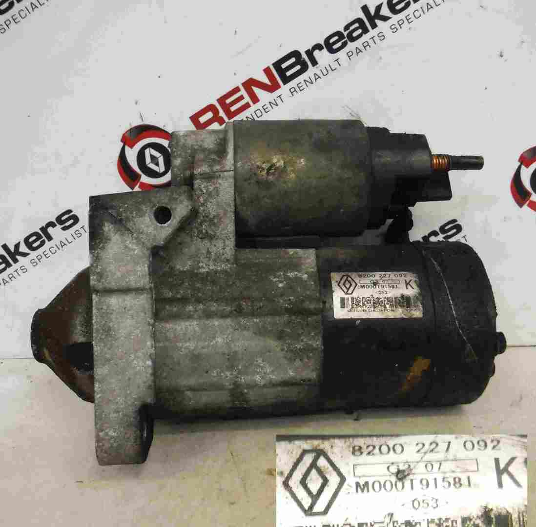 Renault Kangoo 1993-2007 1.5 dCi Starter Motor  8200227092