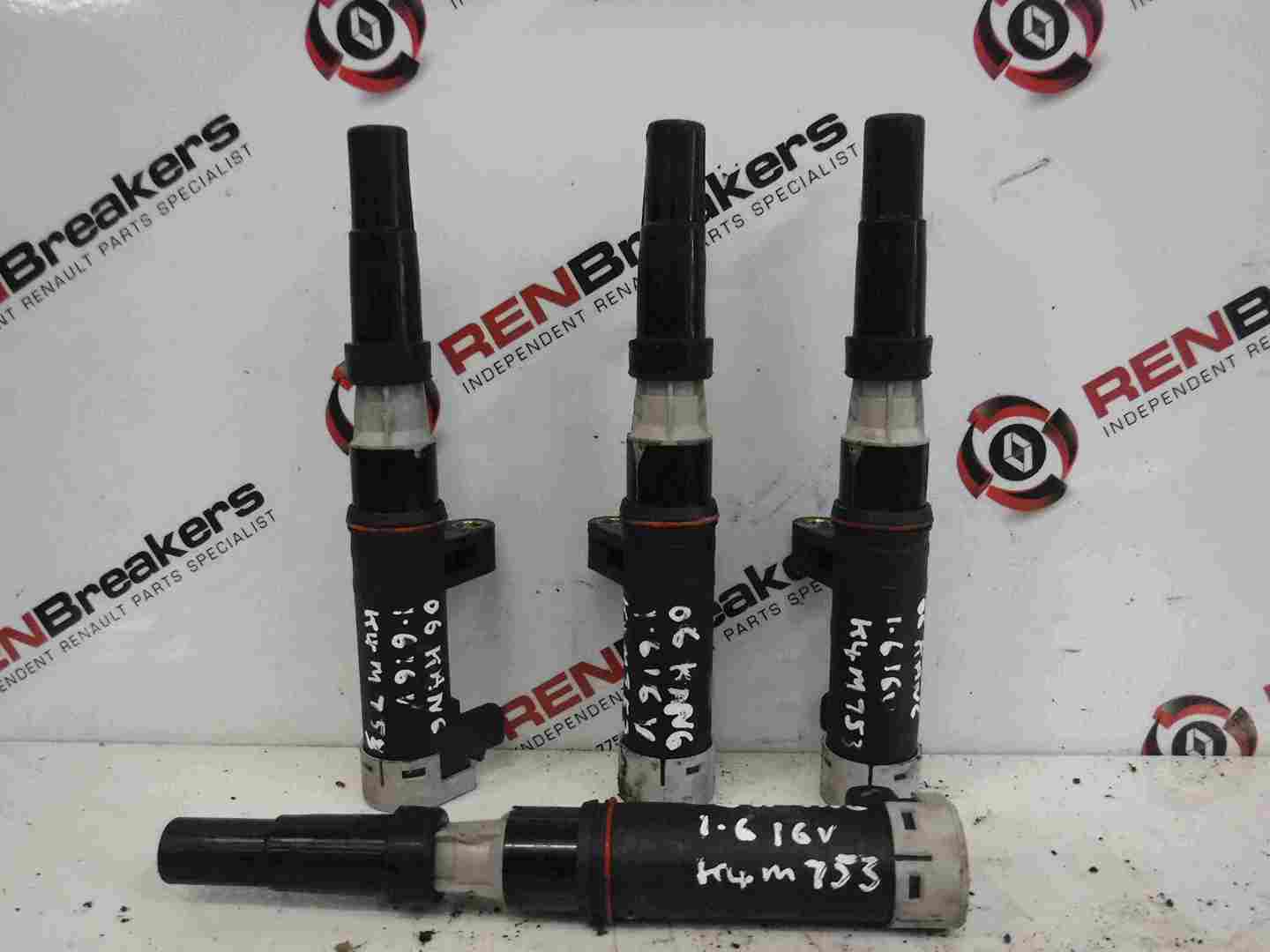 Renault Kangoo 2003-2007 1.6 16v Ignition Coil Pack Pencil Set X4