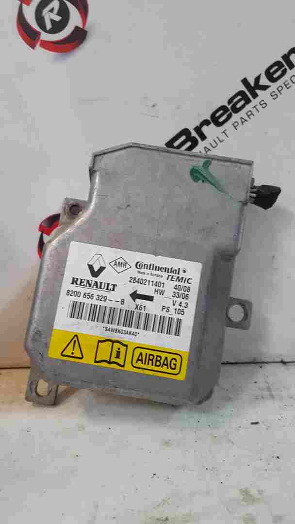 Thumb 3 Renault Kangoo 2003-2007 Airbag ECU Computer Module 8200656329