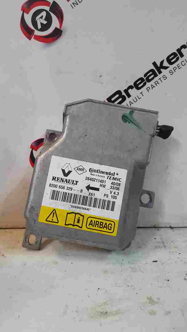 Renault Kangoo 2003-2007 Airbag ECU Computer Module 8200656329