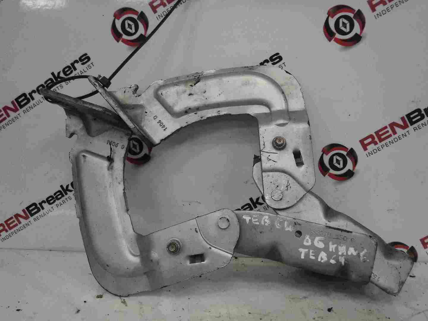 Renault Kangoo 2003-2007 Front Bonnet Hinges Silver TEB64 Pair