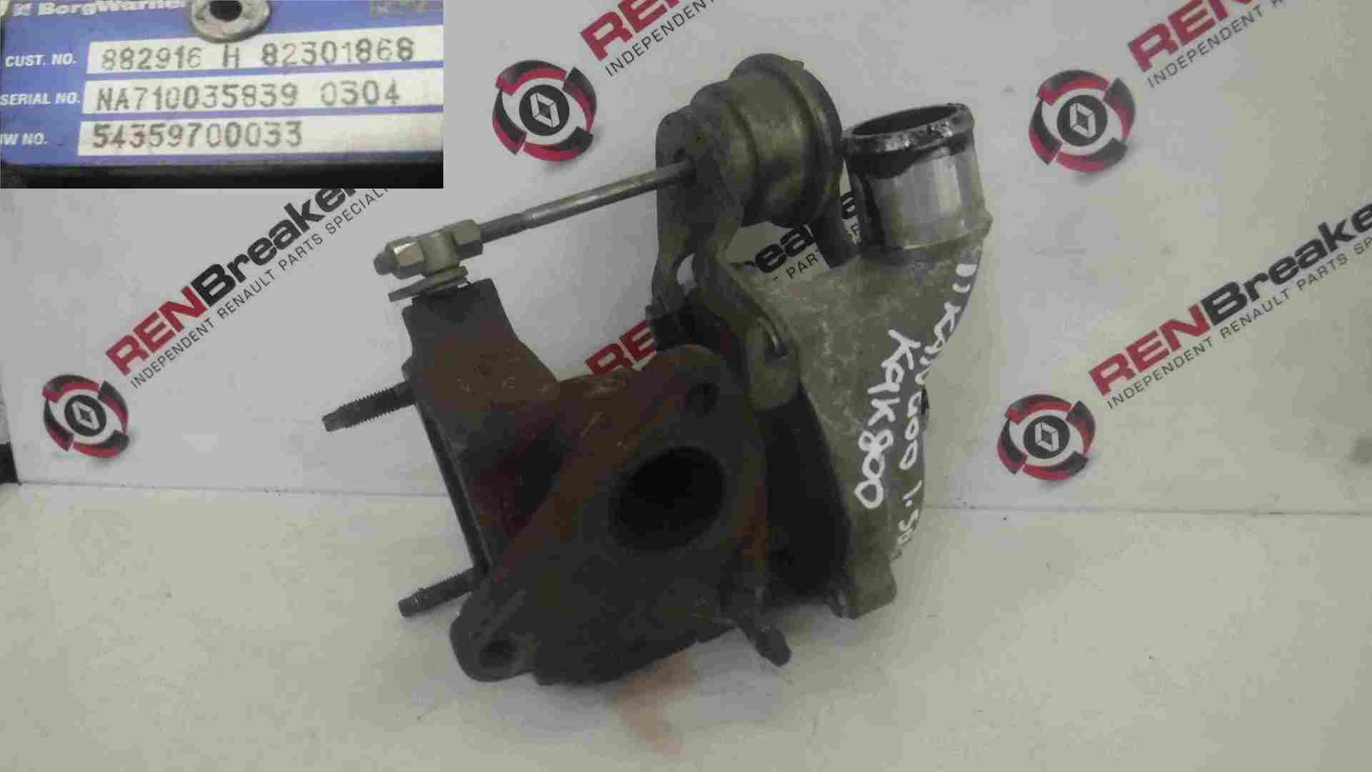 Renault Kangoo 2007-2017 1.5 dCi Turbo Charger Unit 54359700033
