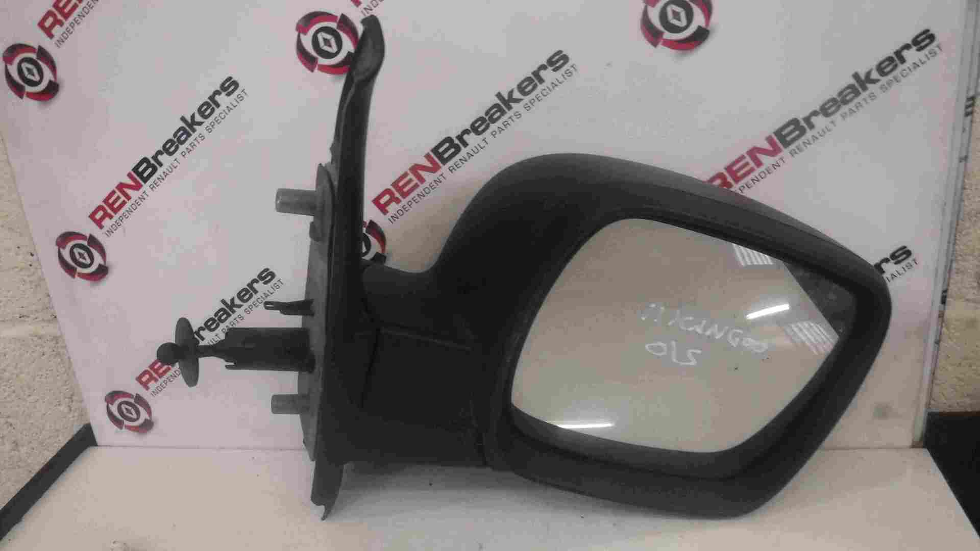 Renault Kangoo 2007-2017 Drivers OS Wing Mirror Plain Black Manual