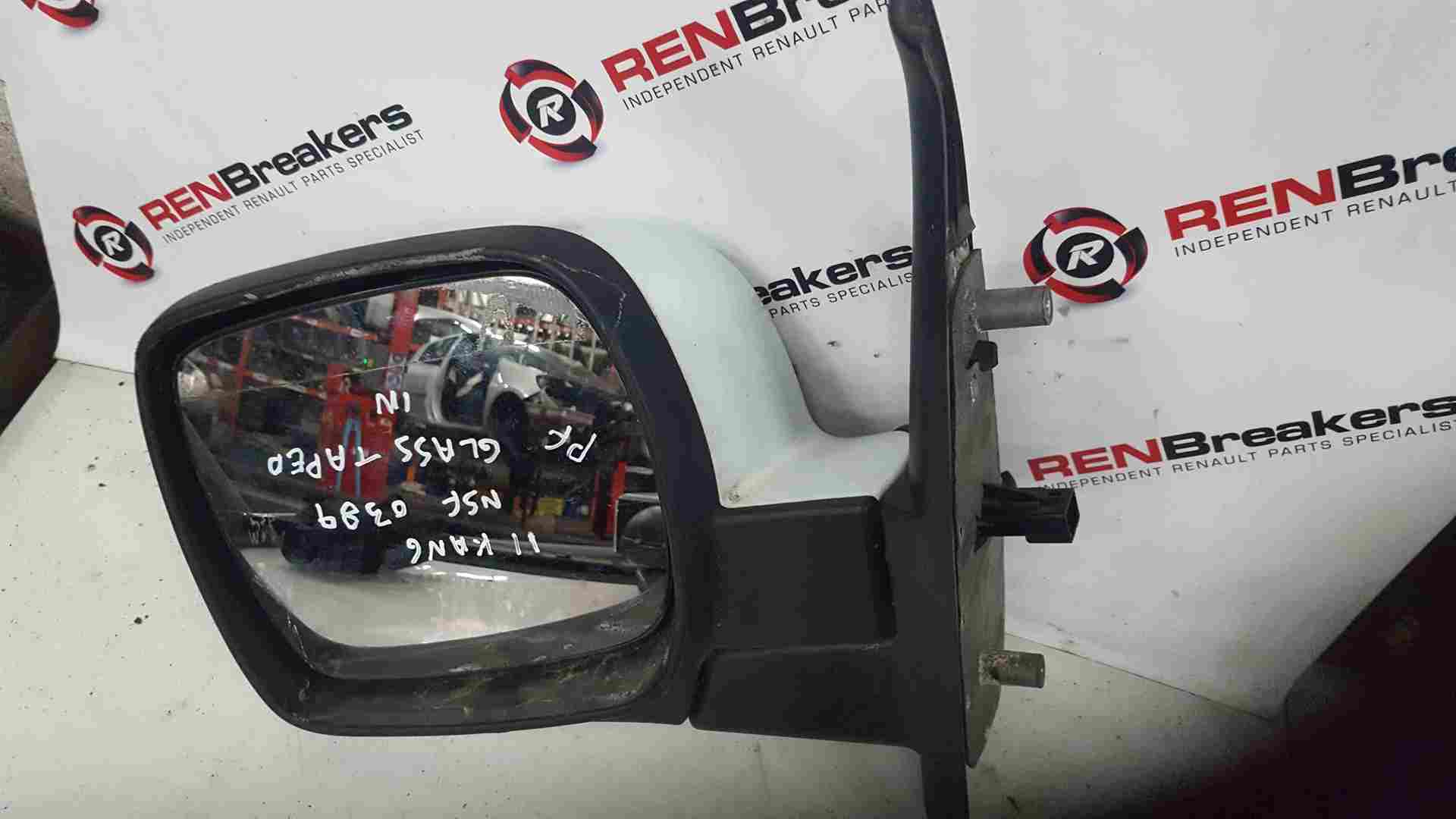 Thumb 2 Renault Kangoo 2007-2017 Passenger NS Wing Mirror White O389 Folding 0389