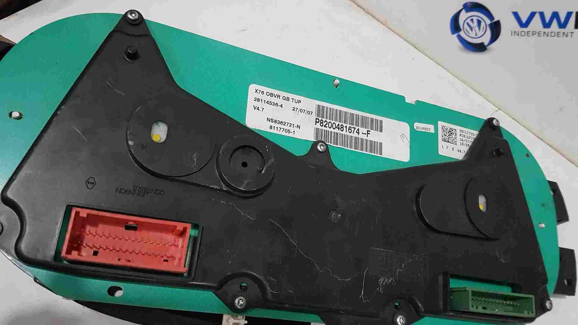 Thumb 4 Renault Kangoo MK1 2003-2007 Instrument Panel Dials Gauges Clocks  8200481674