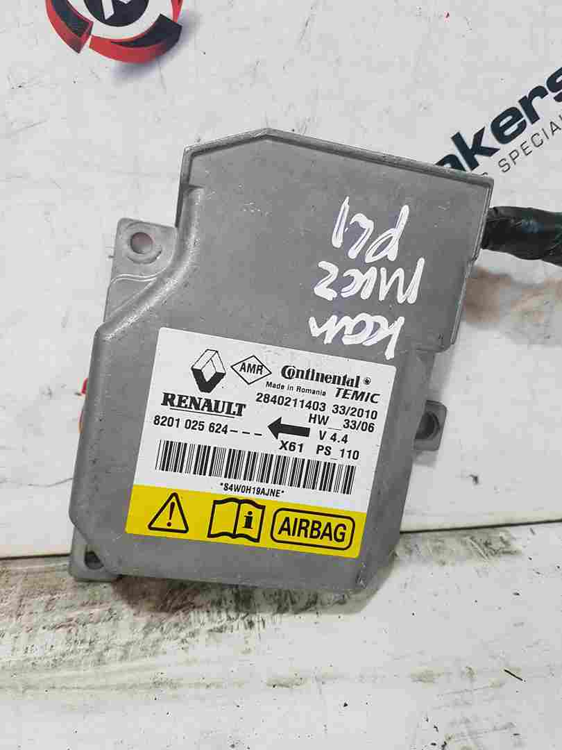 Thumb 2 Renault Kangoo MK2 2007-2013 Airbag ECU Module Computer 8201025624