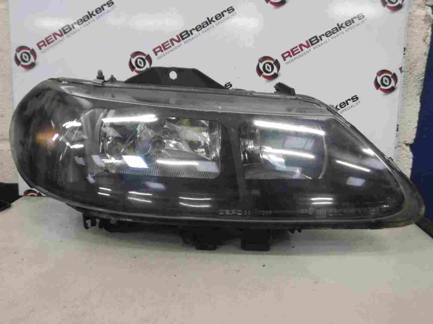 Renault Laguna 1999-2000 Drivers OSF Front Headlight Black Backing