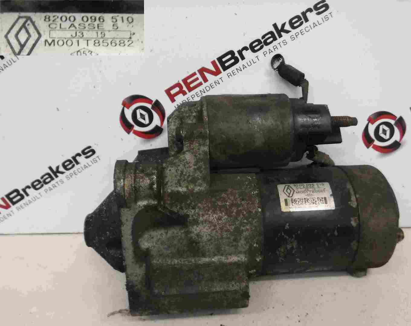 Renault Laguna 2001-2005 1.9 dCi Starter Motor Starting F9Q 752 8200096510