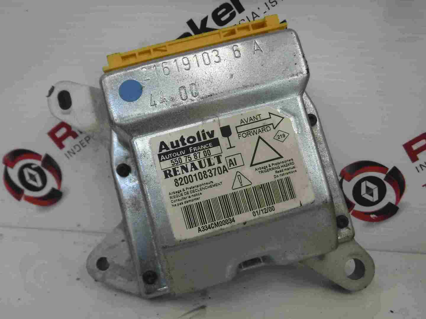 Renault Laguna 2001-2005 Airbag Module Computer 8200108370A 550758700