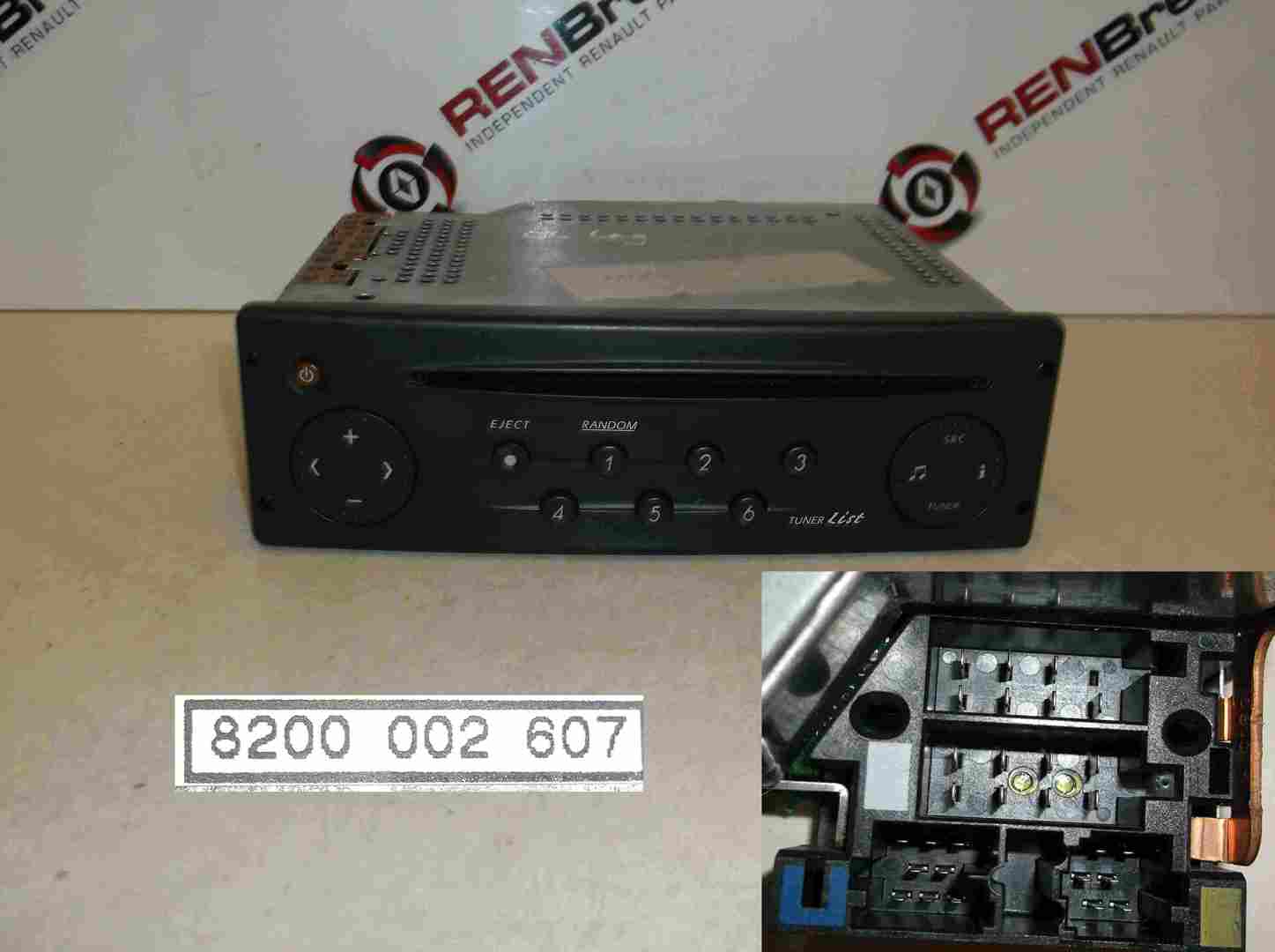 Renault Laguna 2001-2005 CD Player Radio Tuner List With Code 8200002607