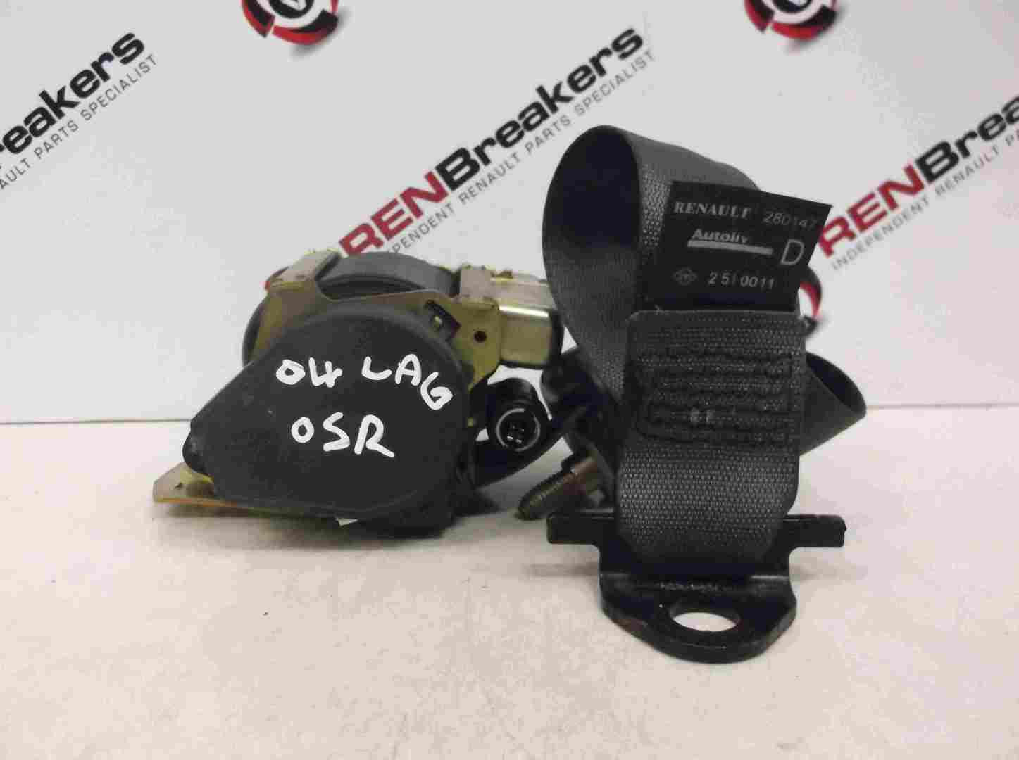 Renault Laguna 2001-2005 Drivers OSR Rear Seatbelt Belt Pretensioner