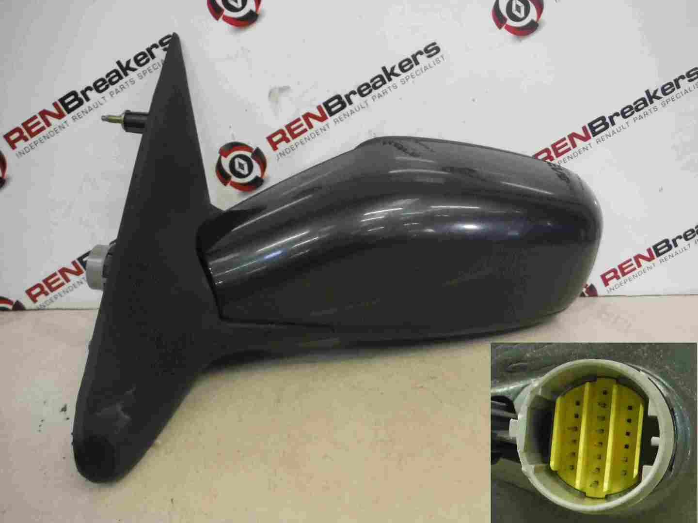 Renault Laguna 2001-2005 Passenger NS Wing Mirror Dark Grey TEB66