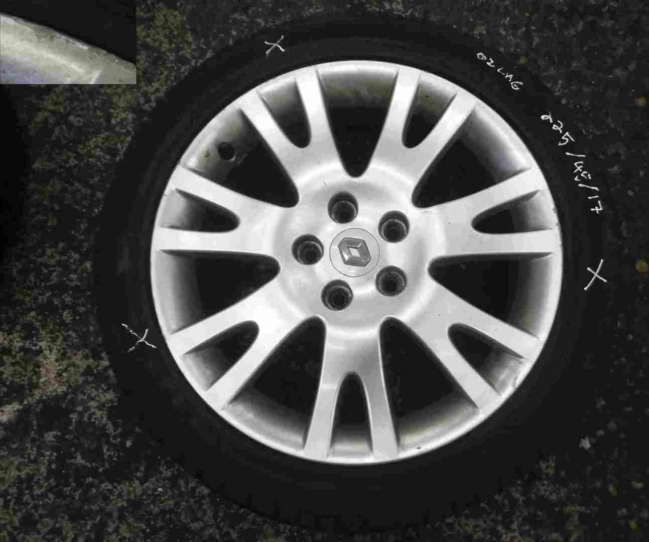 Renault Laguna 2001-2005 Silverstone Alloy Wheel 17inch 2/5 8200023769