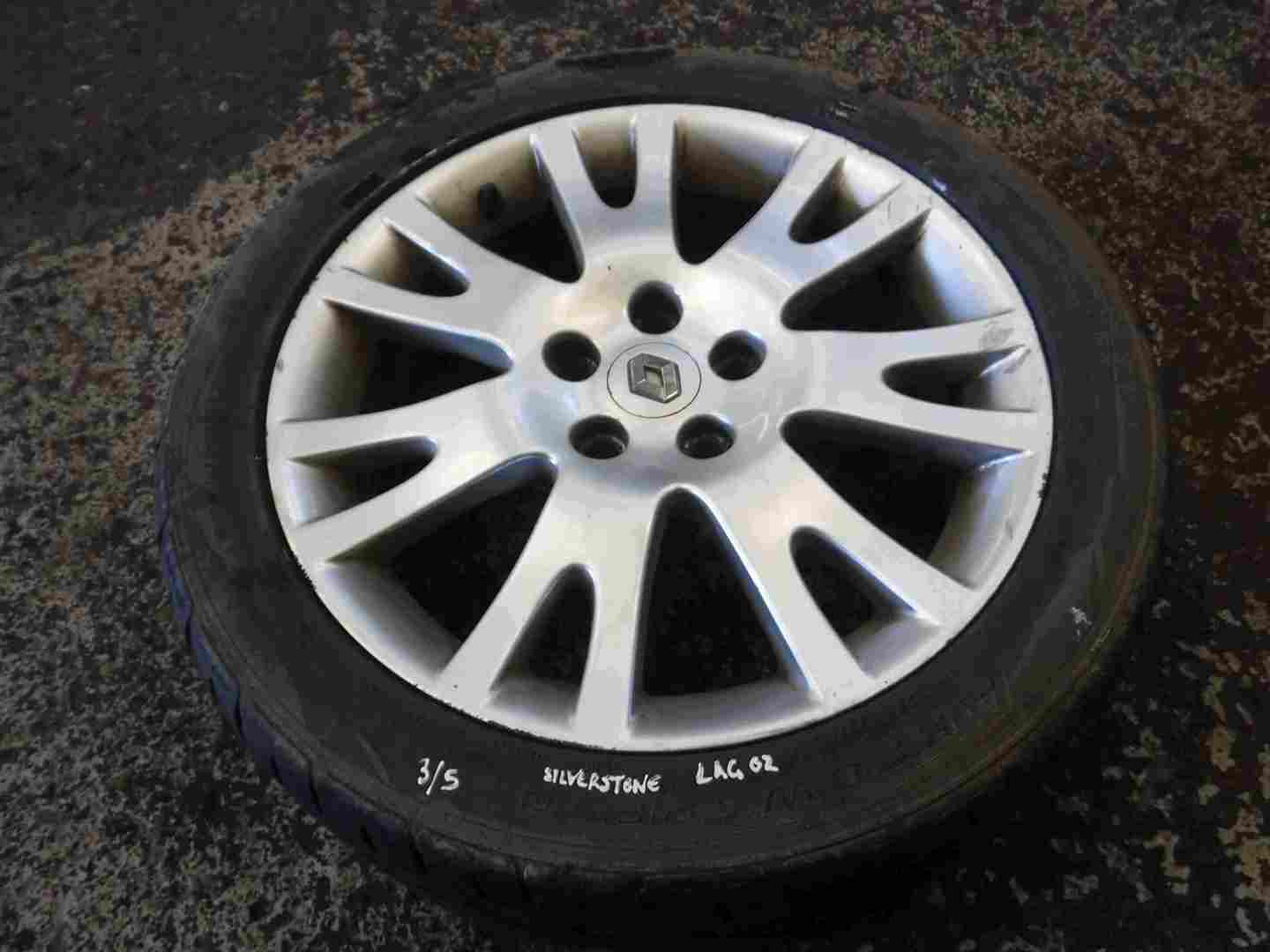 Renault Laguna 2001-2005 Silverstone Alloy Wheel 17inch 3/5 8200023769