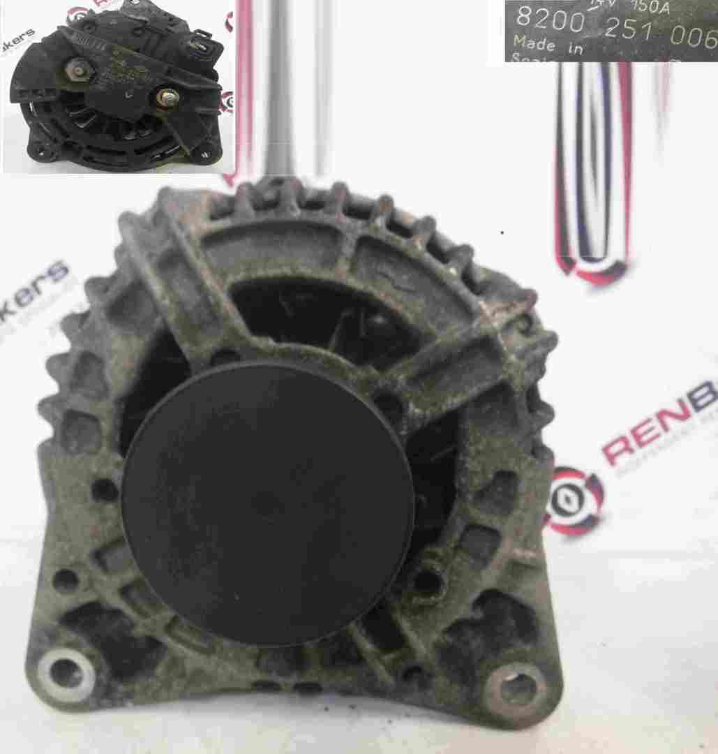 Renault Laguna 2001-2007 1.9 dCi Alternator 8200251006 8200229907