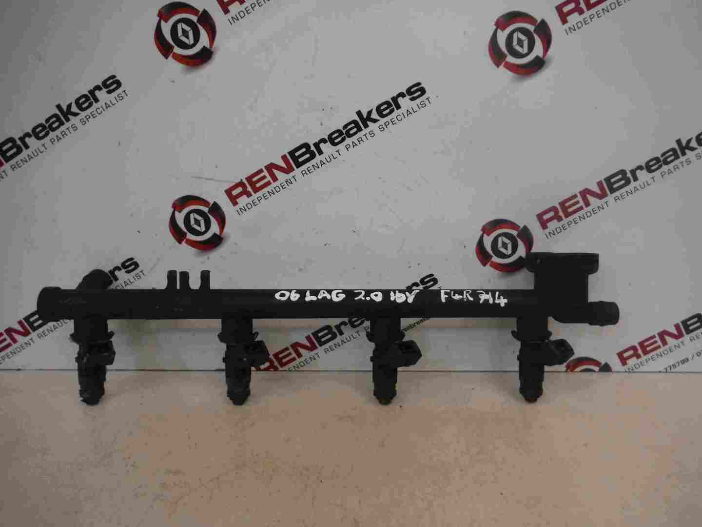 Renault Laguna 2005-2007 2.0 16v Injectors X4 Set + Rail F4R 714 7700107405