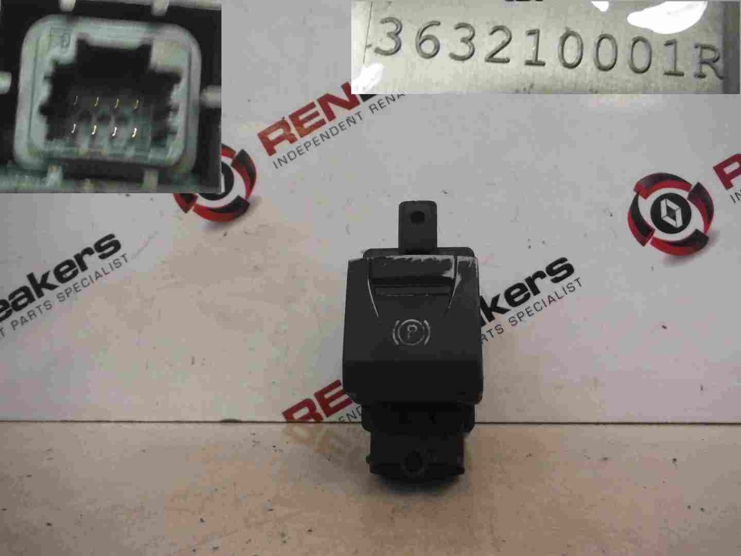 Renault Laguna 2007-2010 Electric Handbrake Switch Button Lever 363210001R