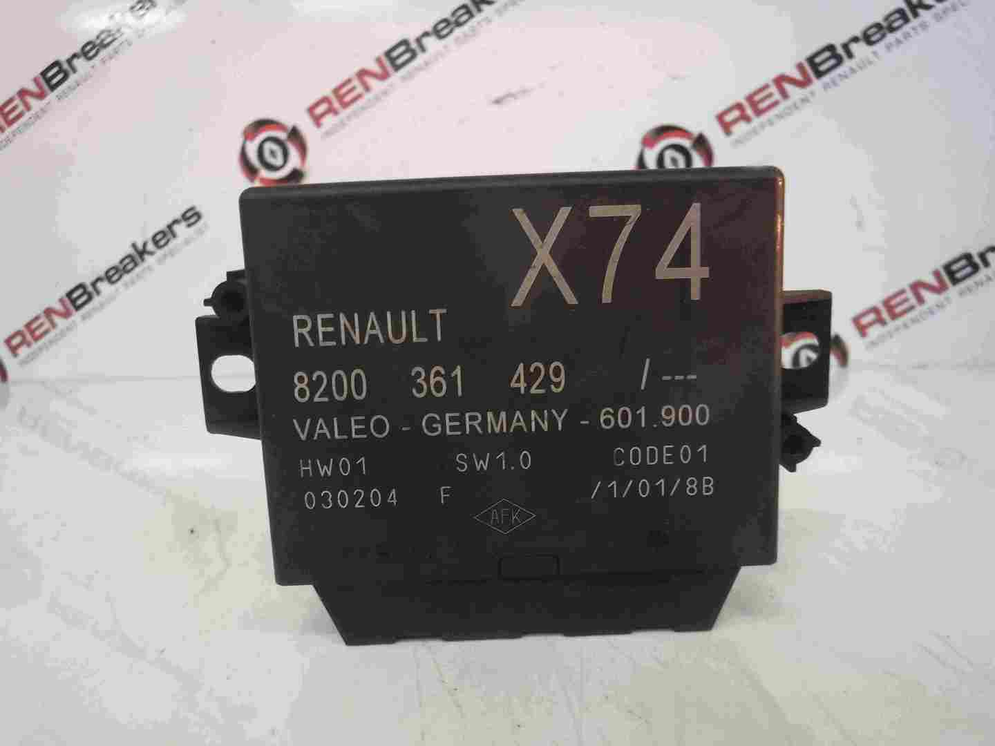 Renault Laguna Espace 2001-2005 Parking Distance Control Module ECU 8200361429