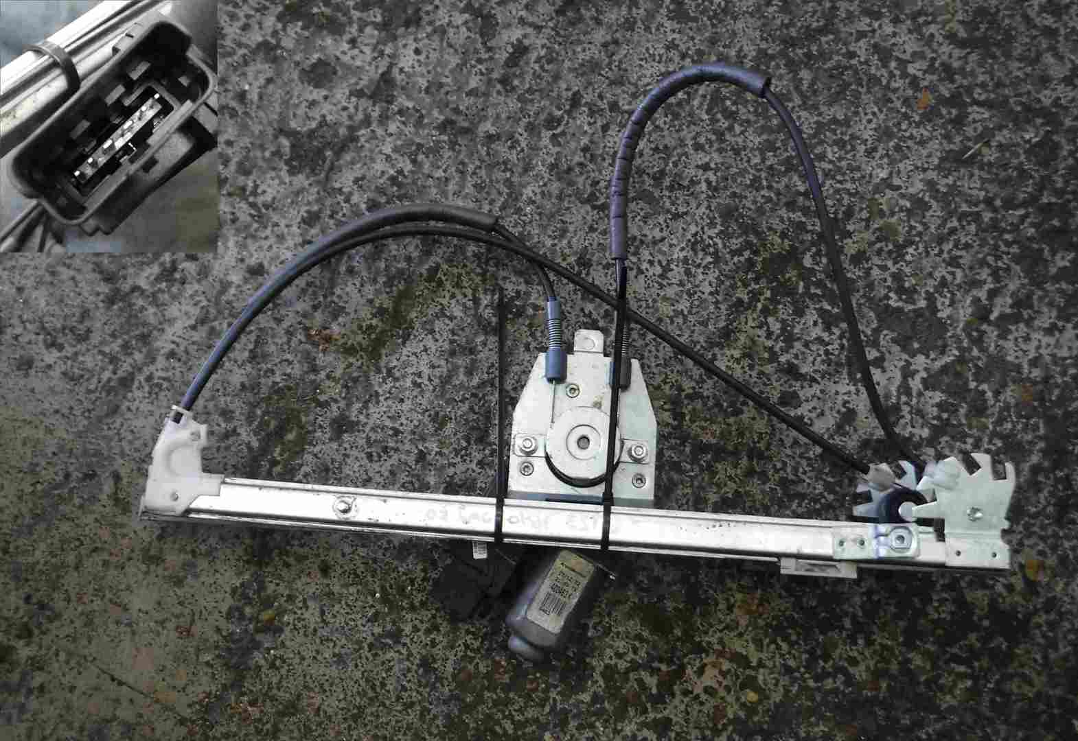 Renault Laguna Estate 2001-2005 Drivers OSF Front Window Motor + Regulator 6 pin